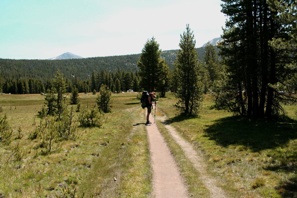 PCT advice travel and camp on durable surfaces