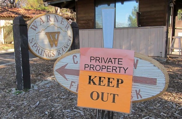 Warner Springs Ranch Closed