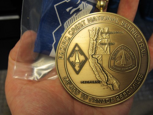 Completion medals are engraved with your name and year on the back.