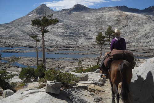 Equestrian Pacific Crest Trail ride at Lake Aloha. Photo by Susan Bates