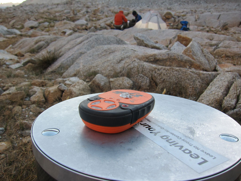 SPOT device on the Pacific Crest Trail. Photo by Jack Haskel