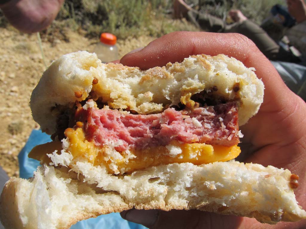 Pacific Crest Trail lunch. Photo by Jack Haskel