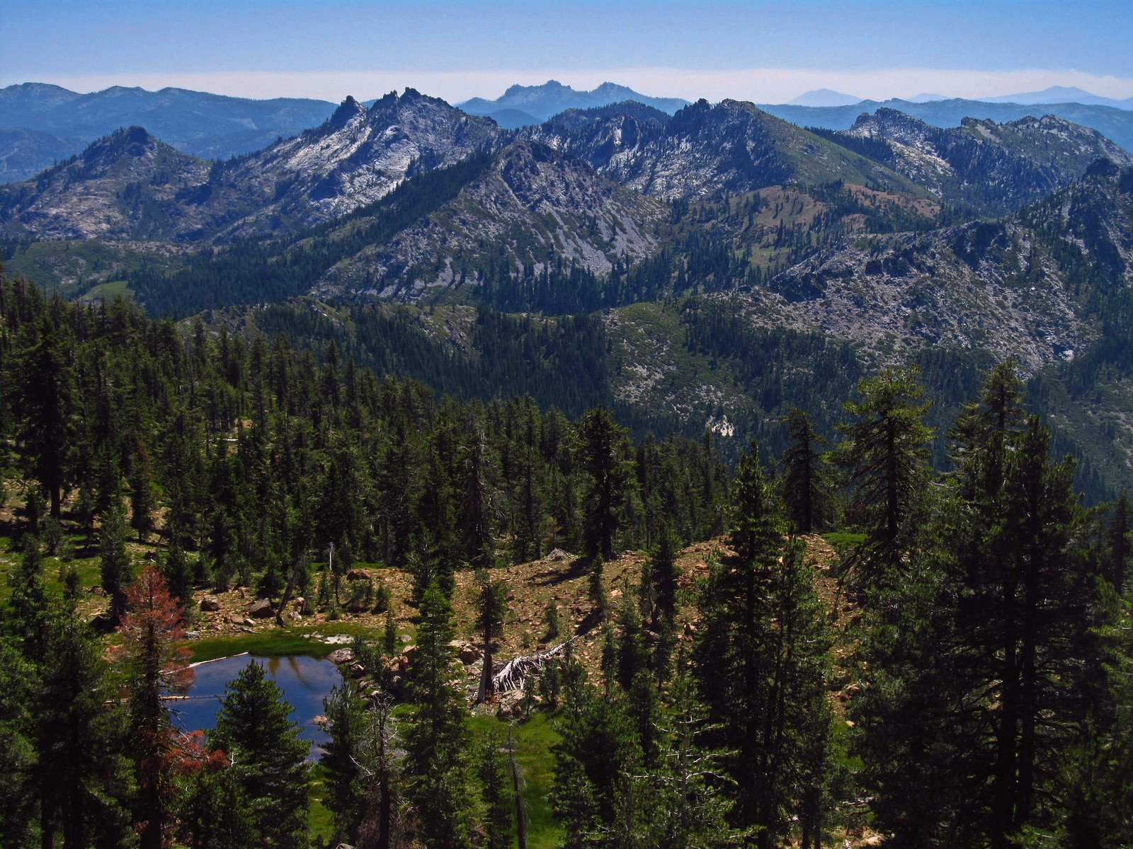 Grand views from the Pacific Crest Trail in far Northern California.