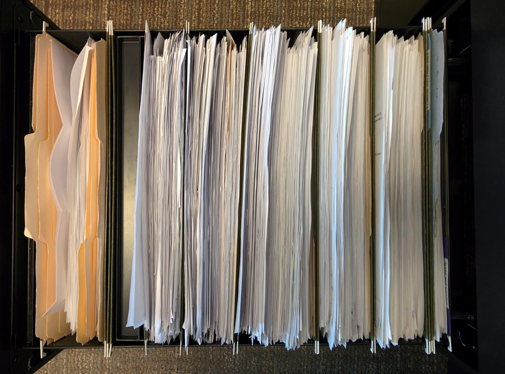 The infamous "permit drawer". Our system will be even more refined with your help.