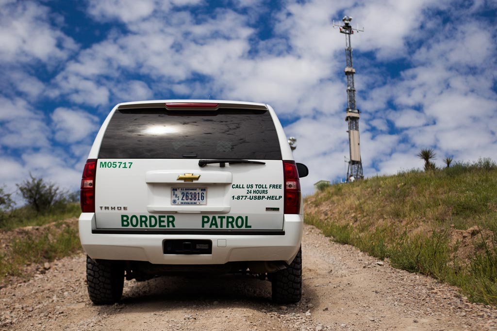 On the southern border with the Border Patrol