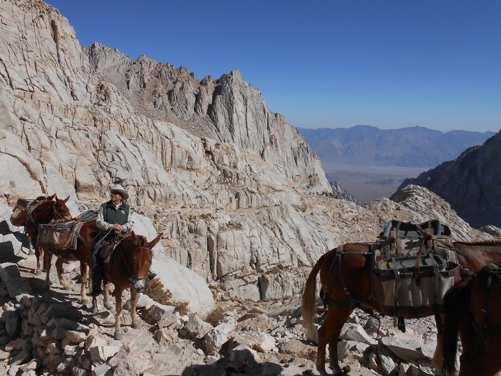 Packing in to a project on Mt. Whitney.