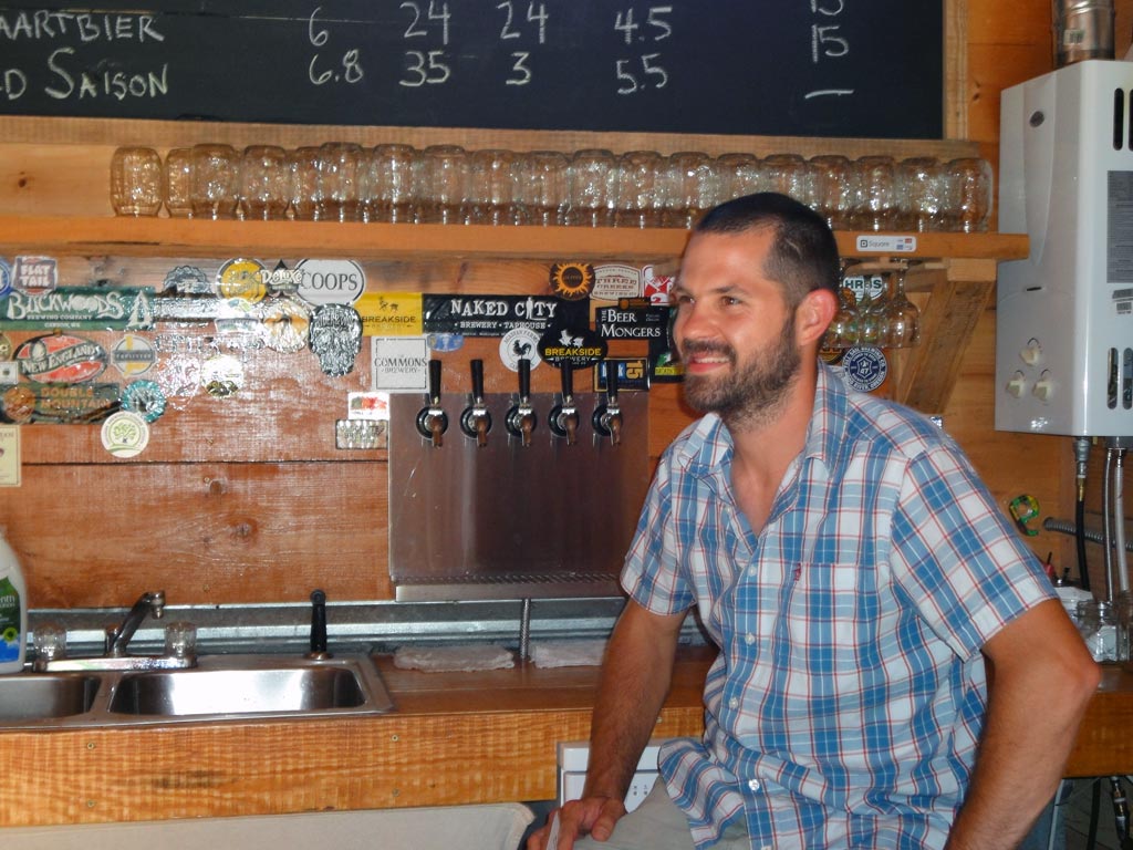 Benton Bernard, Acadian Farm's Brew Master. A friendly face to all PCT hikers.