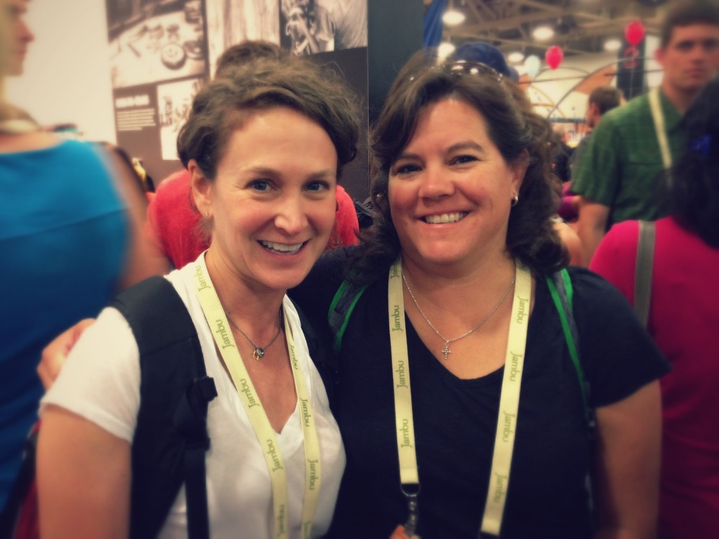 Happy to see volunteer Debbie Barack with her mentor Kim Jones, both from REI. With support from REI, Debbie is headed out to build trail with us in the Sierra Buttes for 10 days in September.