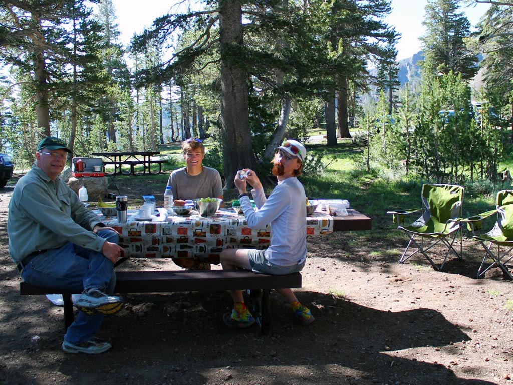 The Owl, far left, provides food, rest and connection to PCT hikers. Photo: @in_these_woods