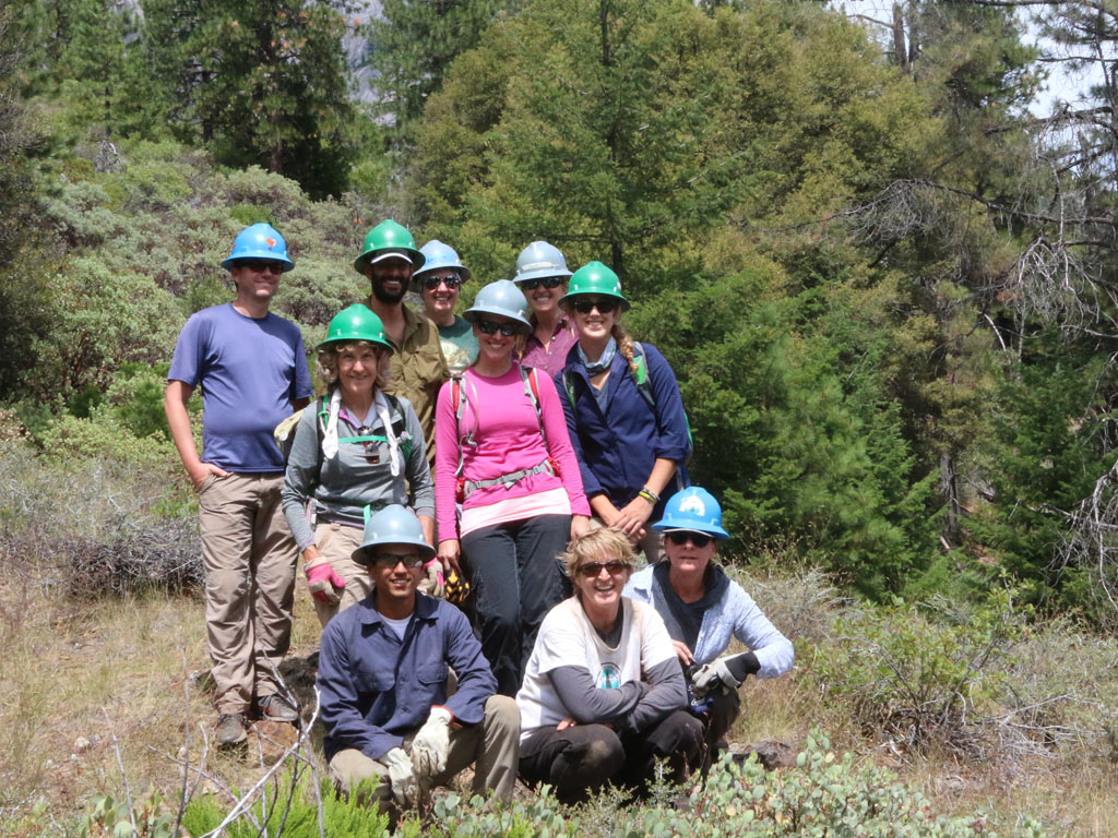 The NorCal Trail Crew at Castle Crags.