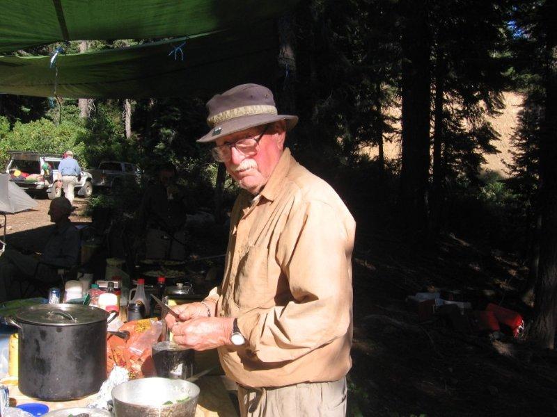 Don was always in the camp kitchen. (Photo courtesy John Lyons)