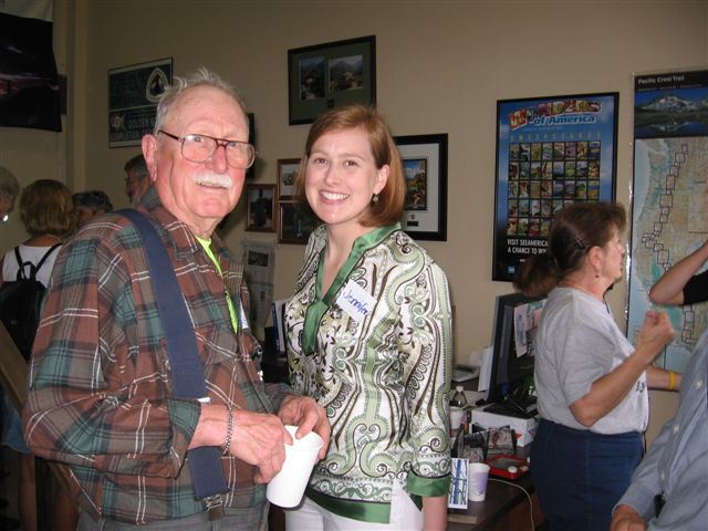 Don and Jennifer Tripp, PCTA trail operations manager, at Trail Fest 2008. (Photo courtesy Jennifer Tripp)