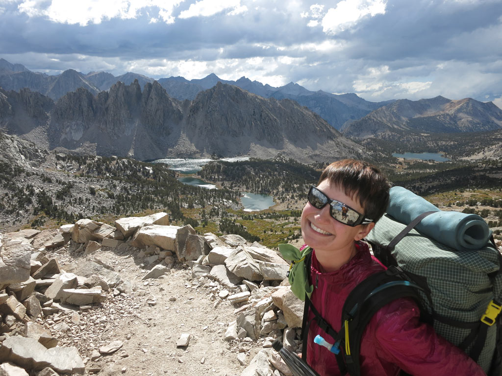 The author at Kearsarge Pass in the High Sierra, California. Photo by John Haffner.