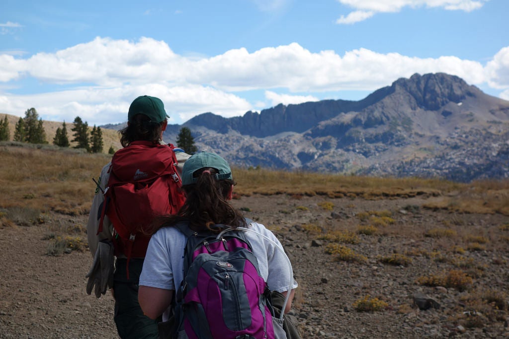 Hiking out on day three of an interesting week-long training. Photos by Jack Haskel.