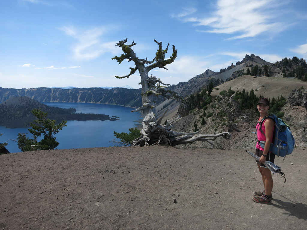 Dormouse at Crater Lake on a beautiful summer day.