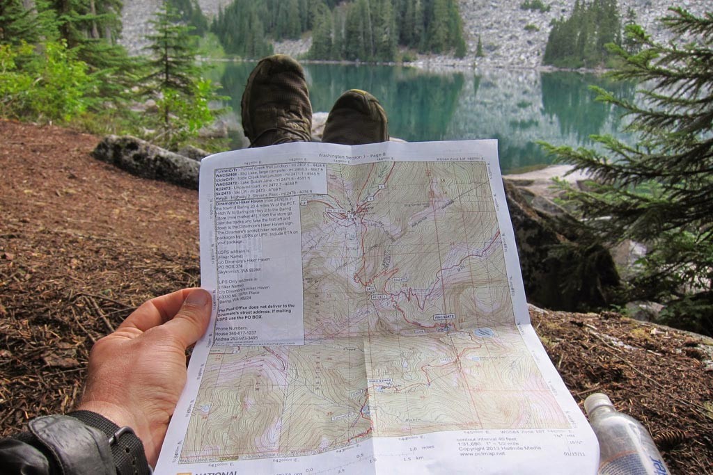 Pacific Crest Trail map