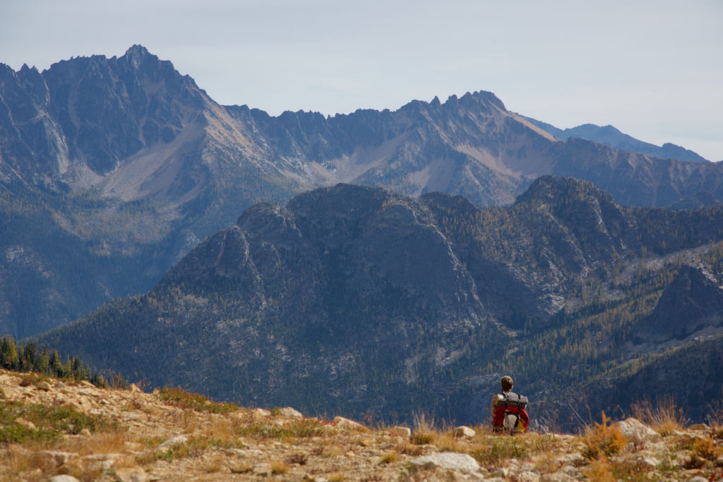 Rugged mountains on the Pacific Crest Trail