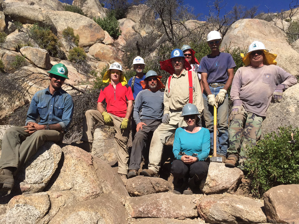 Students from this October’s 300 Rock Retaining Walls class in southern California– by Connor Swift