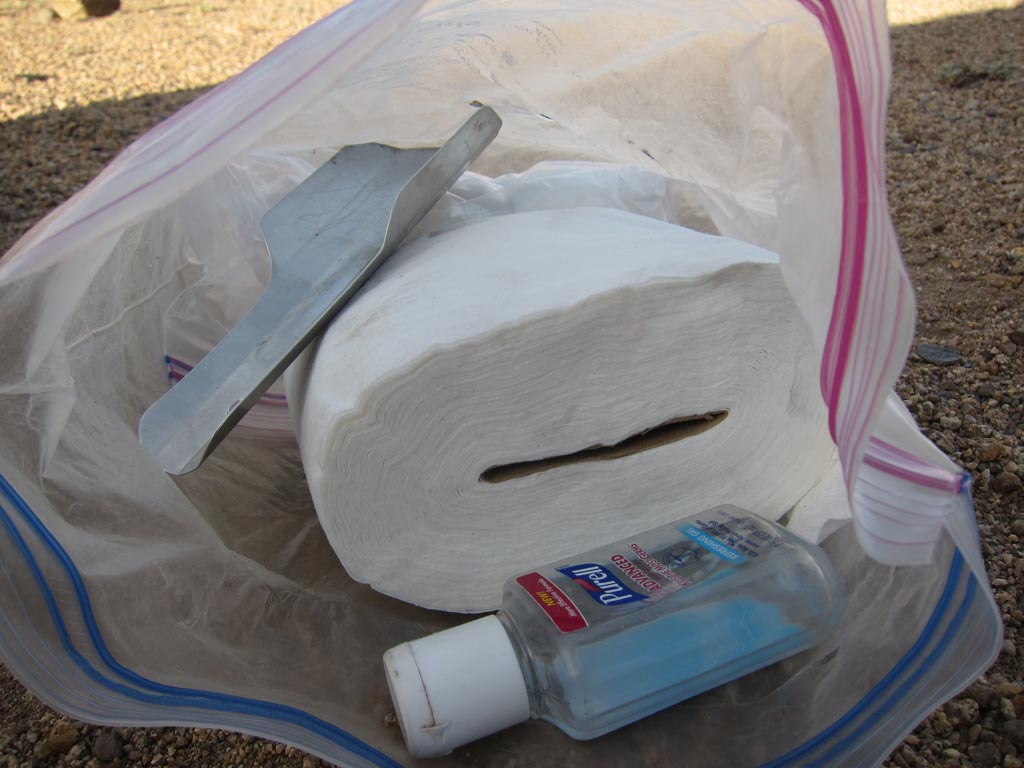 Packing out your toilet paper is totally not a big deal.