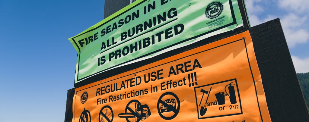 Don't expect to see many signs on the PCT telling you what the fire restrictions are. But be sure to read all signs that you pass by anyways. Photo by Tony Webster (CC BY-SA 2.0)