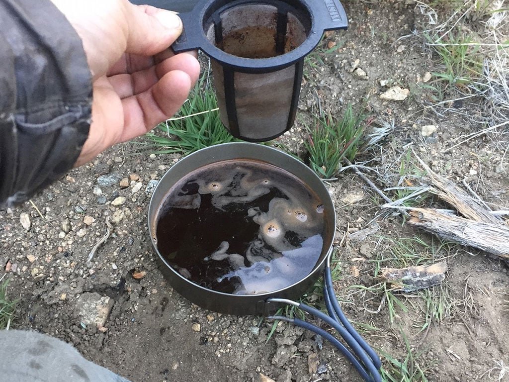 Ultralight backcountry coffee system