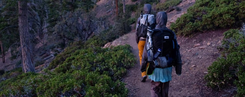 Pacific Crest Trail thru-hikers head north in May 2017. Photo by Owen Rojek