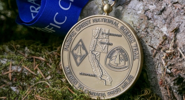 The PCT medal. Once you're a 2600 miler, you can get this beautiful PCT completion medal.