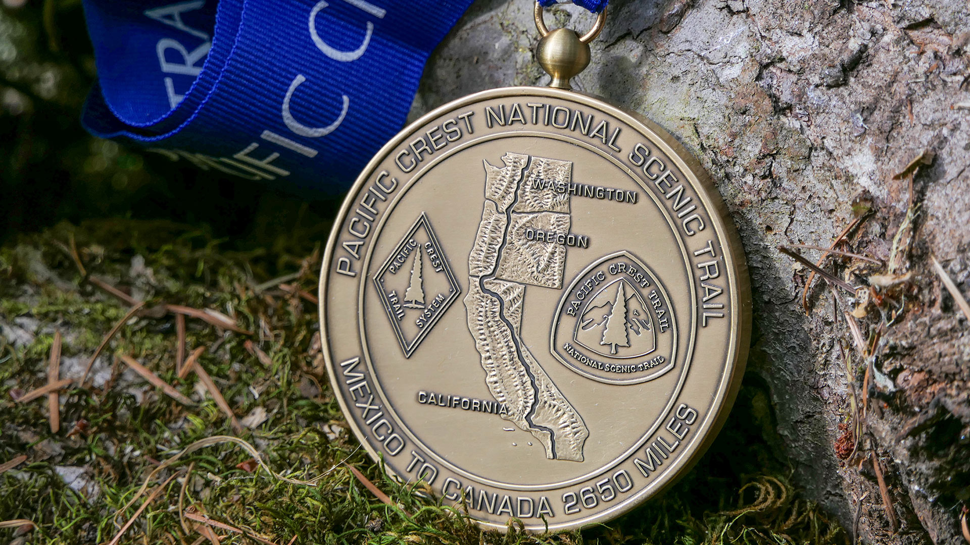The PCT medal. Once you're a 2600 miler, you can get this beautiful PCT completion medal.