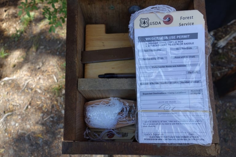 Local permit areas on the Pacific Crest Trail Pacific Crest Trail