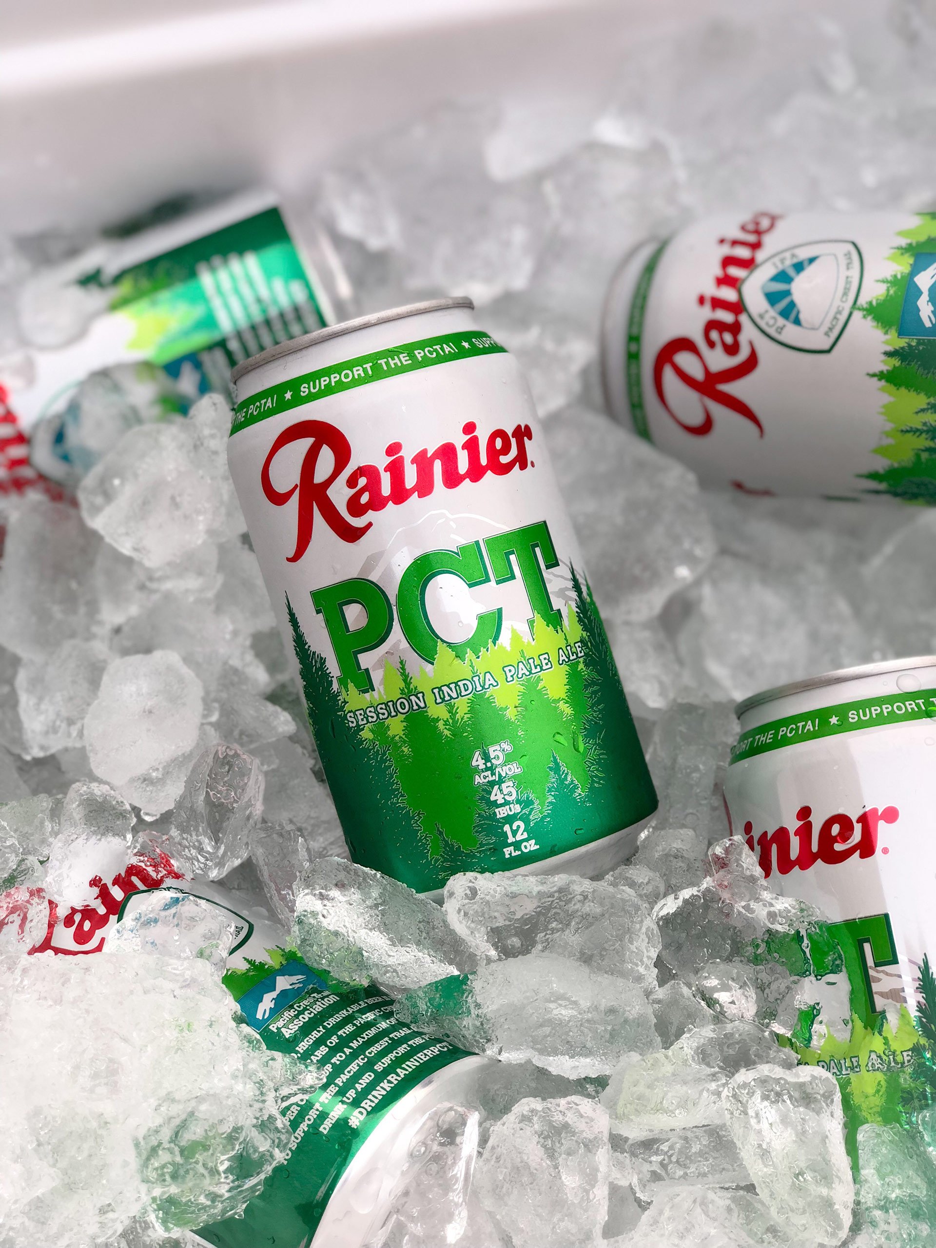 Rainier PCT IPA on ice