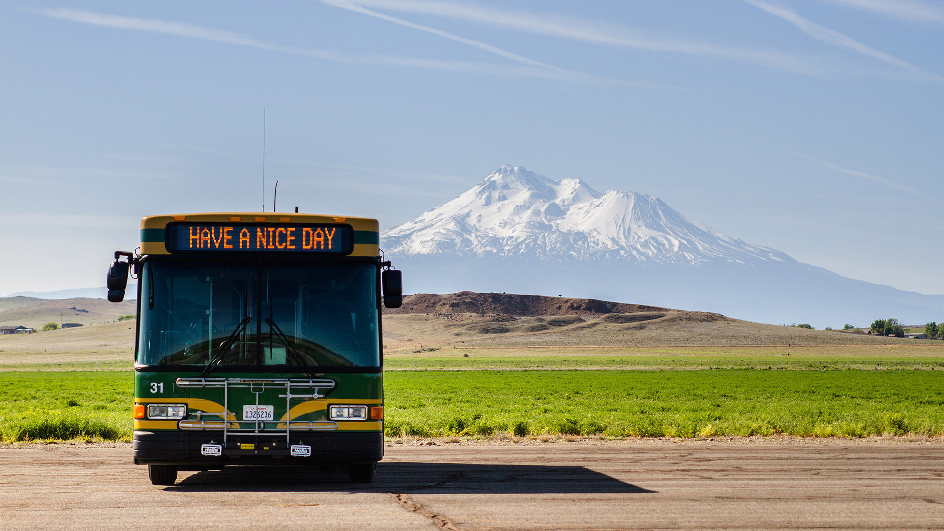 These rural transit companies are seriously wonderful. Take the bus! Photo courtesy of Siskiyou STAGE, run by Siskiyou County