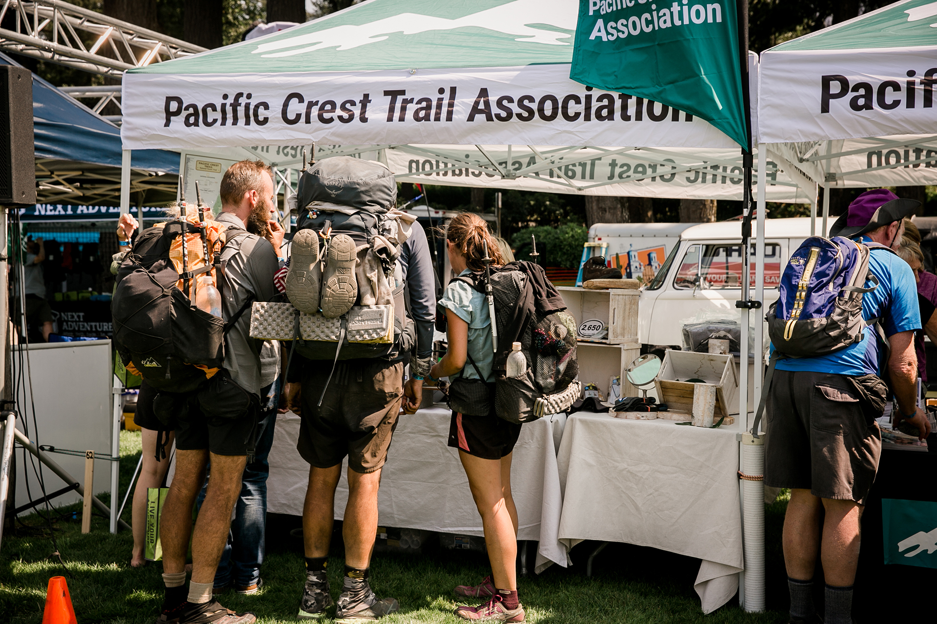 Visit our booth at PCT Days in Cascade Locks! Photo by Gray Feather Photography