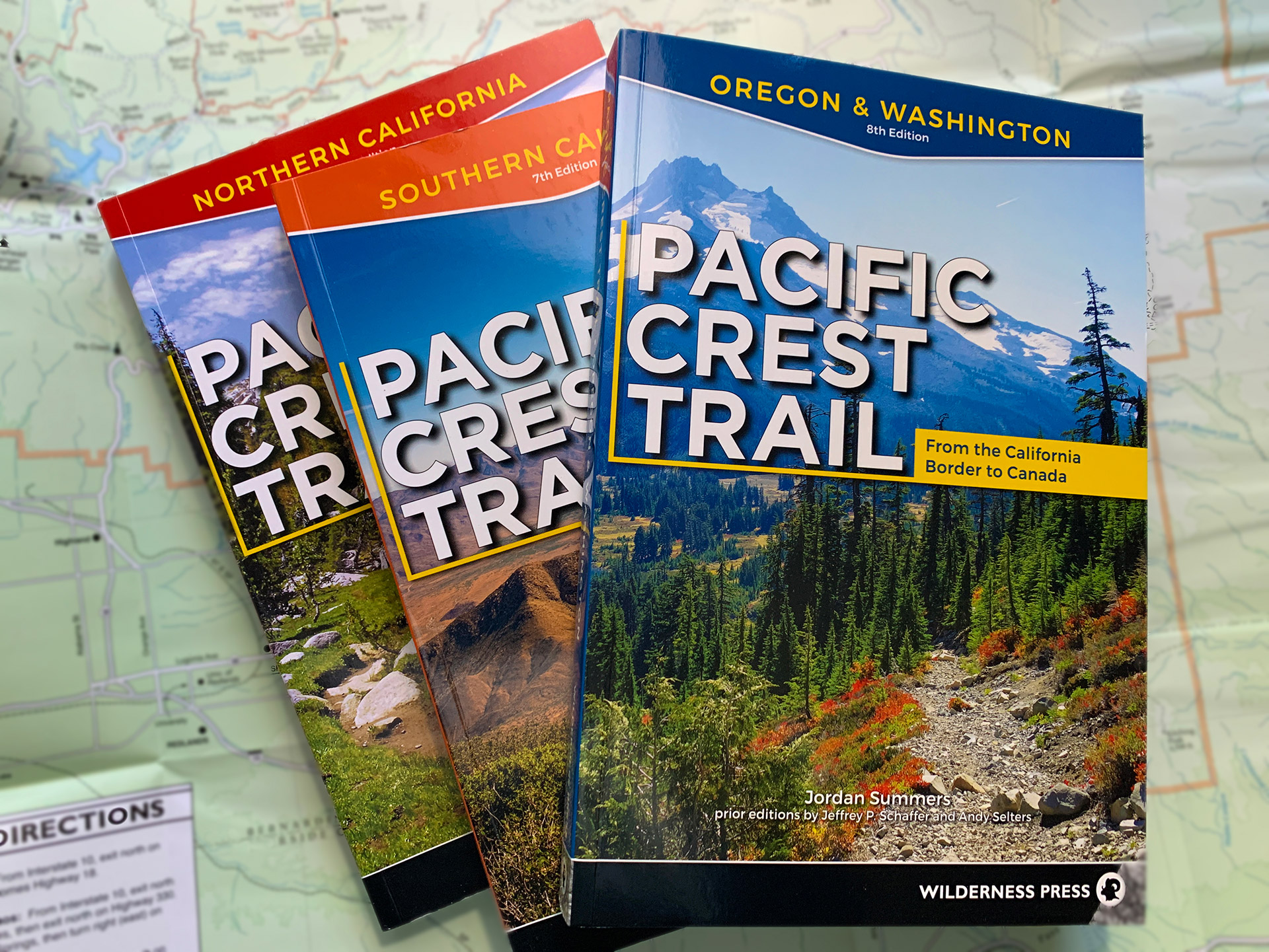 Wilderness Press PCT Guidebooks